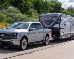 Ford F-150 towing a trailer