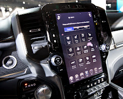 Truck with touchscreen display